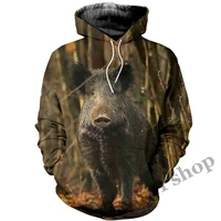 summer 2021 3d hoodie men women its deer hunter print wild boar streetwear animal sweater camouflage oversized top sweatshirt