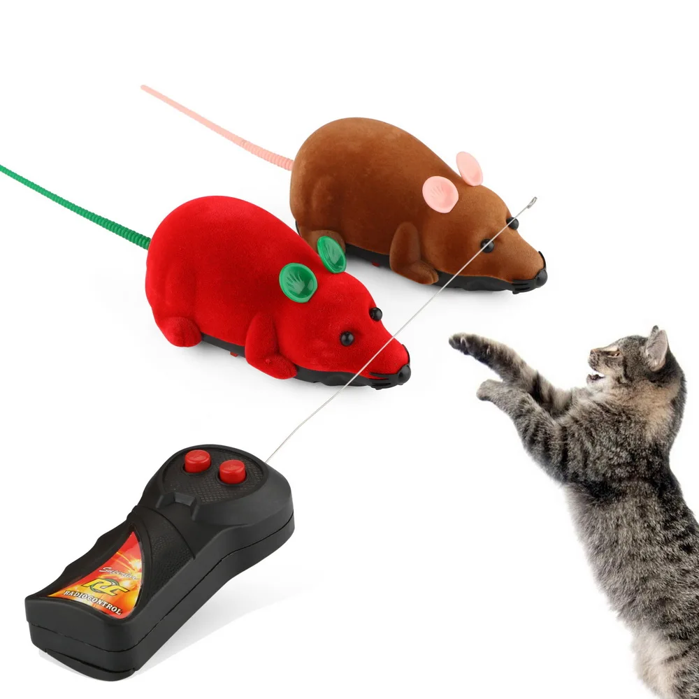 

Remote Control False Mouse Cat Funny Playing Toys Wireless RC Mice Cat Toys Simulated Electric Mouse Pet Supply