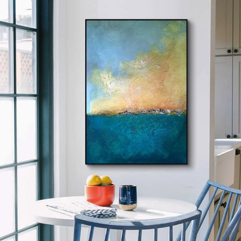 Современная абстрактная картина маслом печатные плакаты и принты на холсте