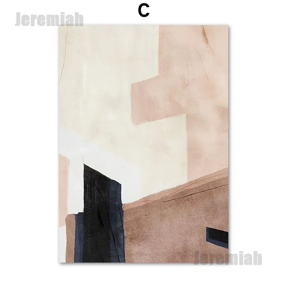 

Simple Color Ink Canvas Poster Nordic Style Waterproof Ink Print Art Hd Painting Modern Living Room Bedroom Decoration