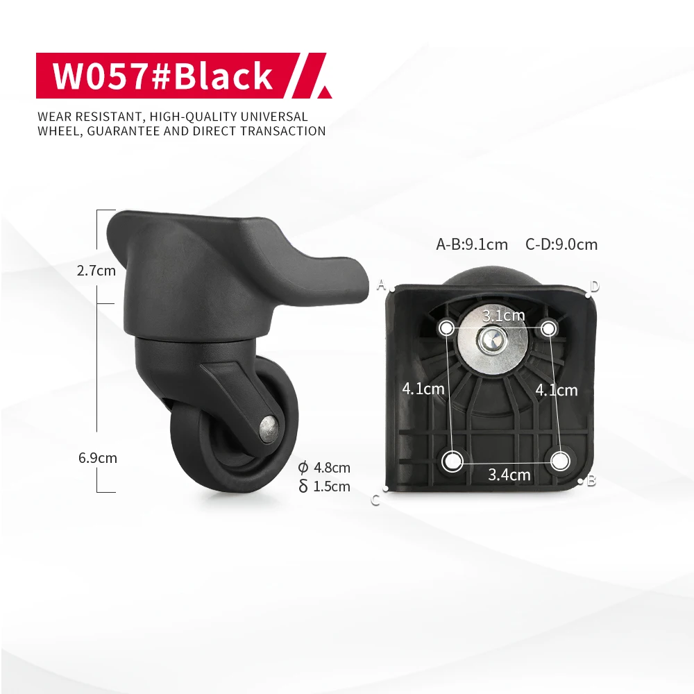 DILONG  AihuoShi wheels repair parts replacement wheels trolley case aluminum alloy case pulley detachable rollers