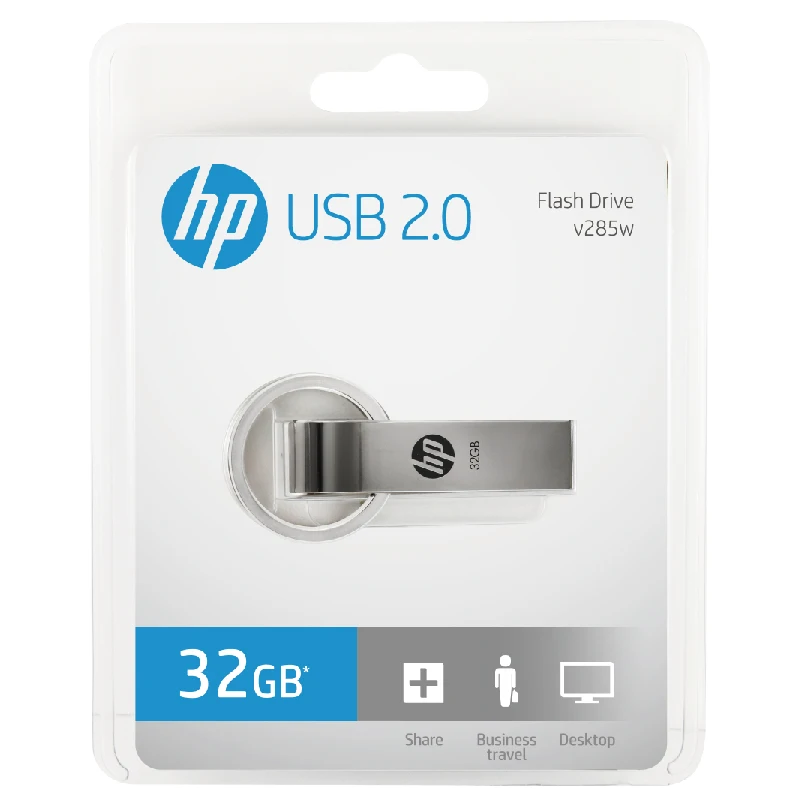 Оригинальный USB флеш накопитель HP V285W 32 ГБ/64 ГБ водонепроницаемый металлический