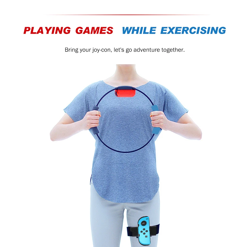 Новое кольцо для фитнеса nintendo switch с регулируемым эластичным ремешком ног