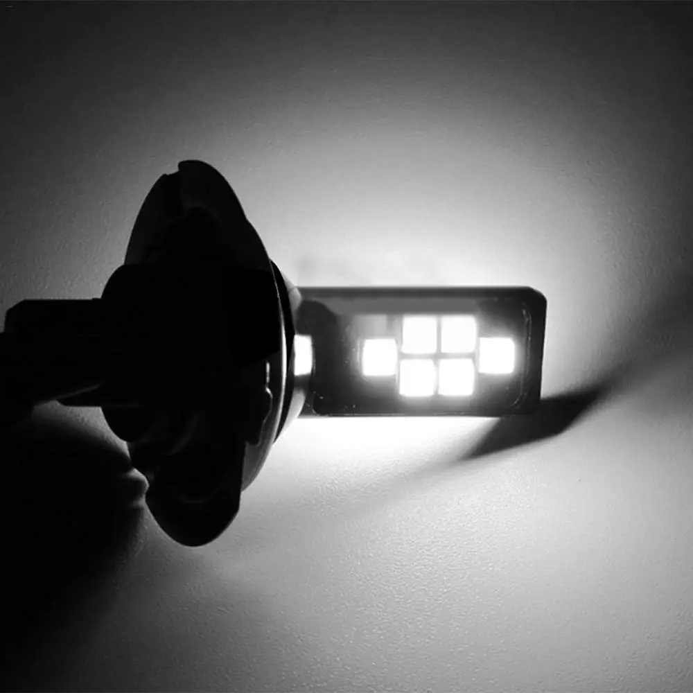 12v 24v H1 h3 led bulb fog lamp dlr conversion 12smd 3030 2000 lm 6000k white Blanc pure ess t | Автомобили и мотоциклы