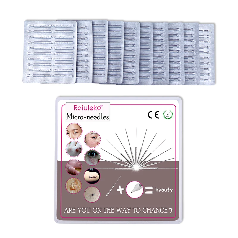 100 шт. сменные тонкие иглы для удаления родинок |