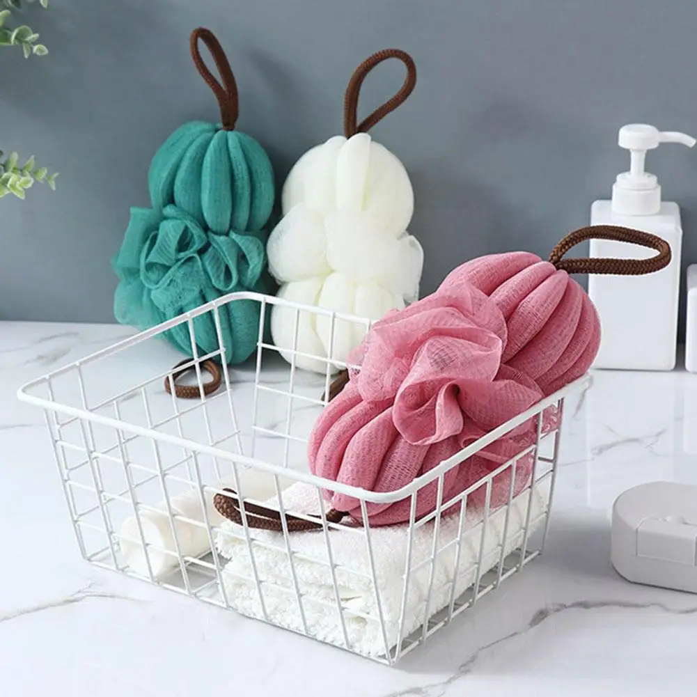 

1PC Bath Sponge Flower Stretchable Scrubber Long Foam Bath Shower Ball Brush Scrub Towel Bathroom Bathing Scrubber Body Clean