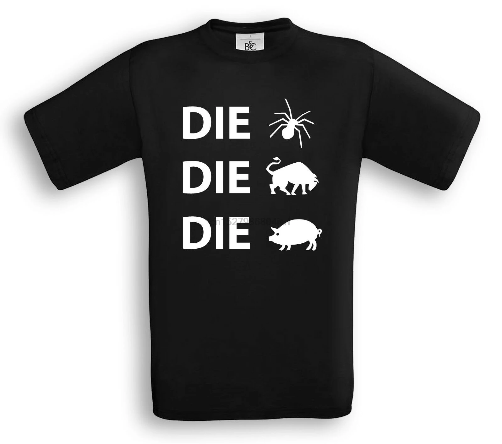 Пауков полицейские поросенка футболка в стиле панк Antifa AC от oi металла кожи