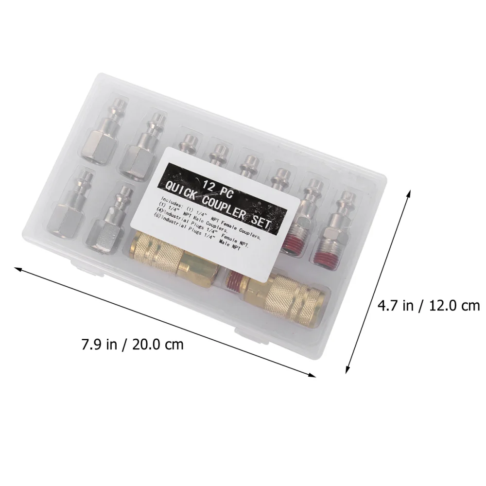 12 в 1 1/4 NPT Air Coupler Plug Set пневматическая трубка Push in Male Female быстроразъемные