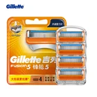 Бритва для бритья Gillette Fusion Мощность лезвие бритвы Профессиональный Для мужчин волос бритва для бритья лица заменить Для мужчин футболка Удобные 5 слойные лезвия головка