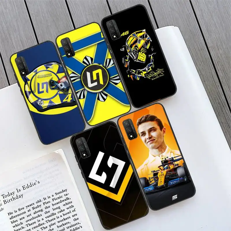 

Formula 1 Lando Norris Racing Phone Case For Huawei P9 P10 P20 P30 P40 pro lite plus Smart Cover Fundas Coque