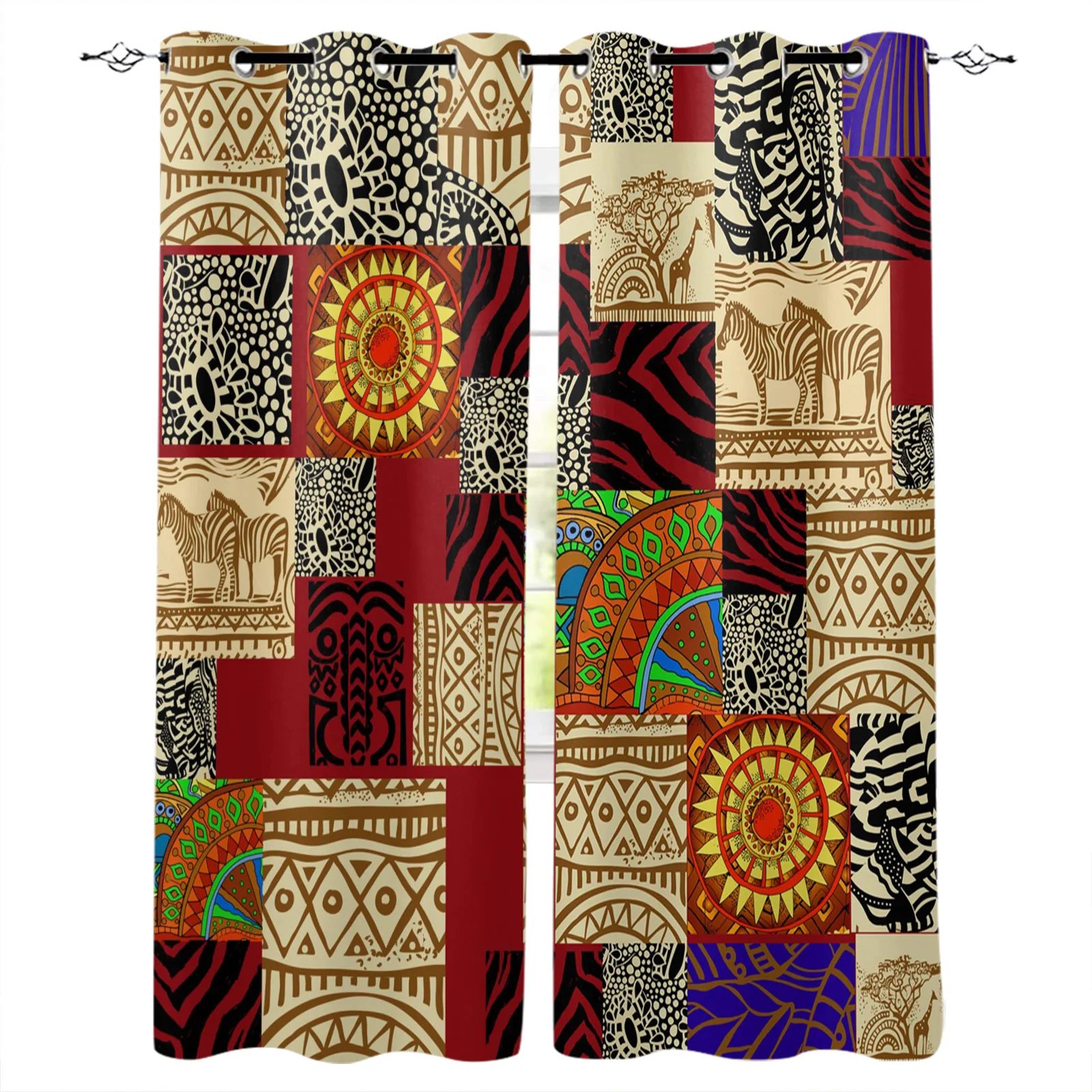 Африканские Этнические орнаменты индийские шторы для окон занавески