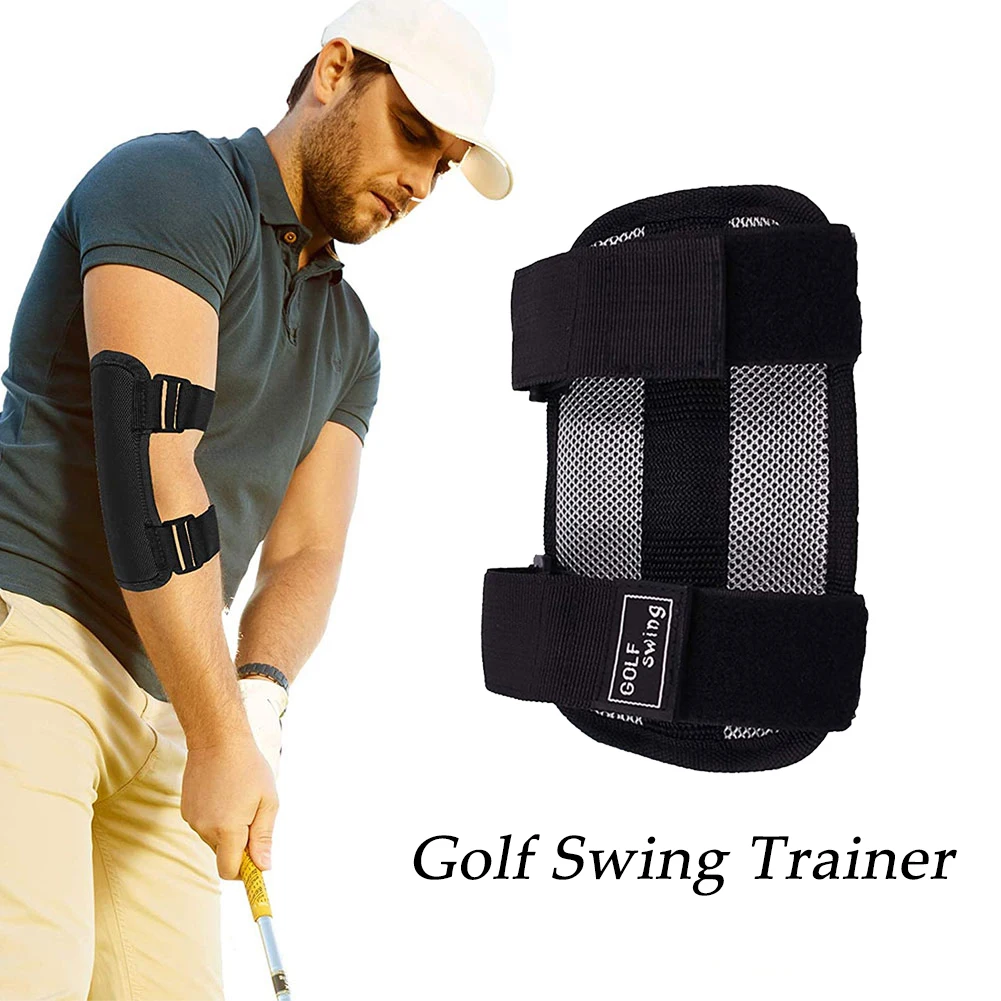 

Fashion Sport Accessories Golf Swing Training Aid Elbow Support Corrector Wrist Brace Practice Tool Suitable For Beginners Black