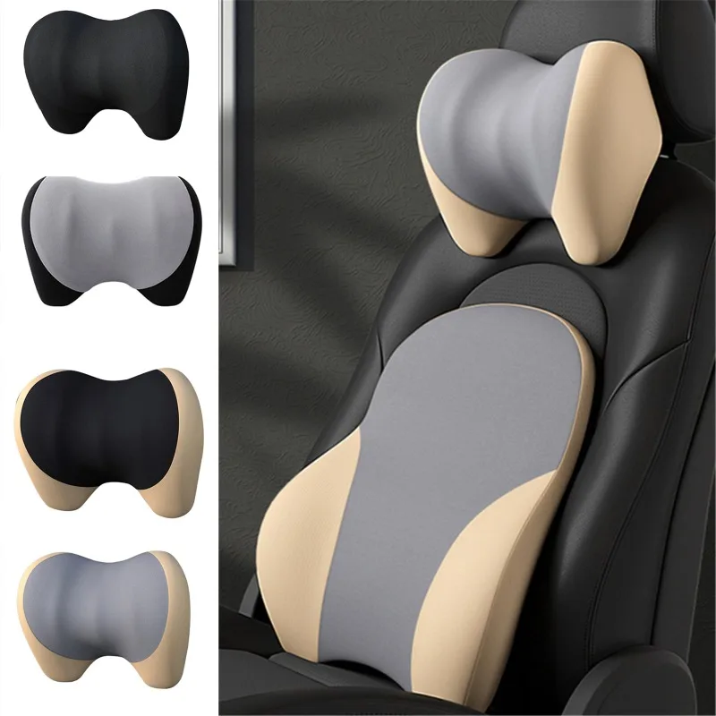 

Car Neck Headrest Pillow 3D Memory Cotton Foam Universal For Car Seat Head Travel Support Cushion Rest Fabric Soft Auto