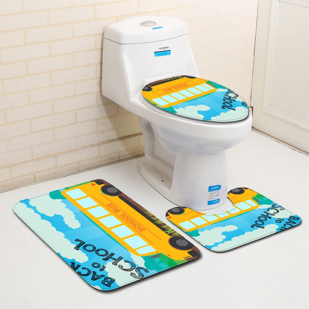 3 шт./компл. Набор ковриков для ванной комнаты индивидуальные Нескользящие