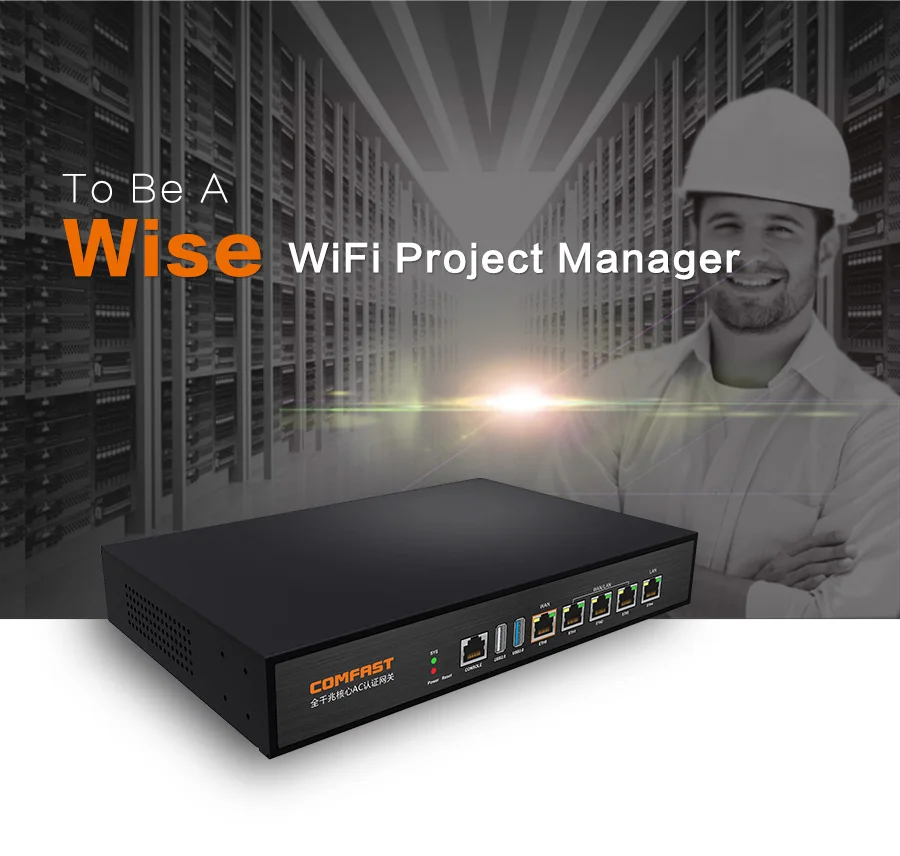 COMFAST Full Gigabit AC Authentication Gateway Routing Multi Gigabit WAN LAN MT7621 880Mhz Core Wi fi AC Wifi Project Routing