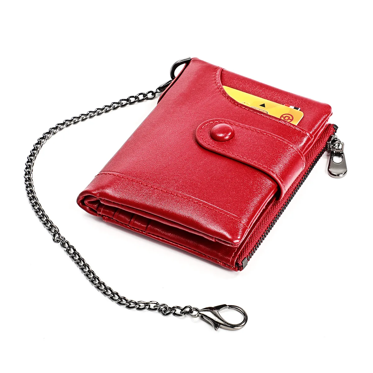 

Men's Wallets Cow Leather Small Luxury Brand Men Short Zip Male Coin Purse Rfid ANTITHEFT Card Holder Retro Wallet High Quality