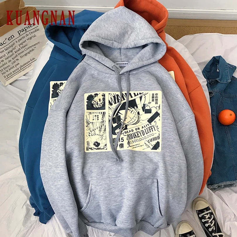 KUANGNAN японского аниме one piece Толстовка Мужская Уличная Мужская s толстовки хип-хоп толстовки мужские толстовки XXL Новинка