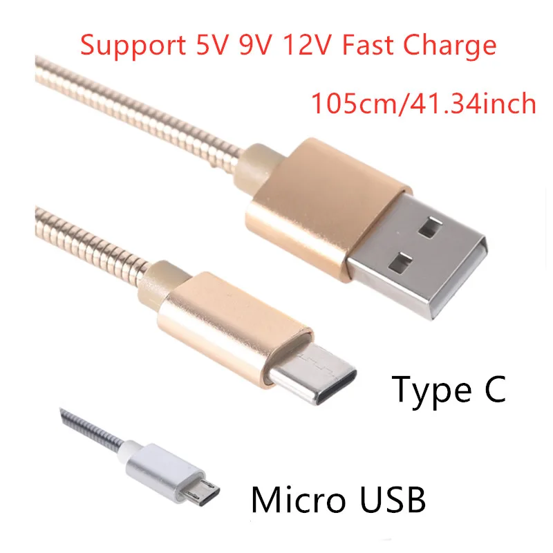 Кабель для быстрой зарядки с портом USB Type-C и Micro 5 В 9 12 | Мобильные телефоны