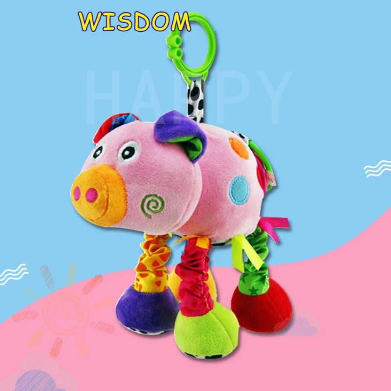

0-1 Year Old Baby Toys Shake Music Pink Piggy Cute Accompany Baby Toy