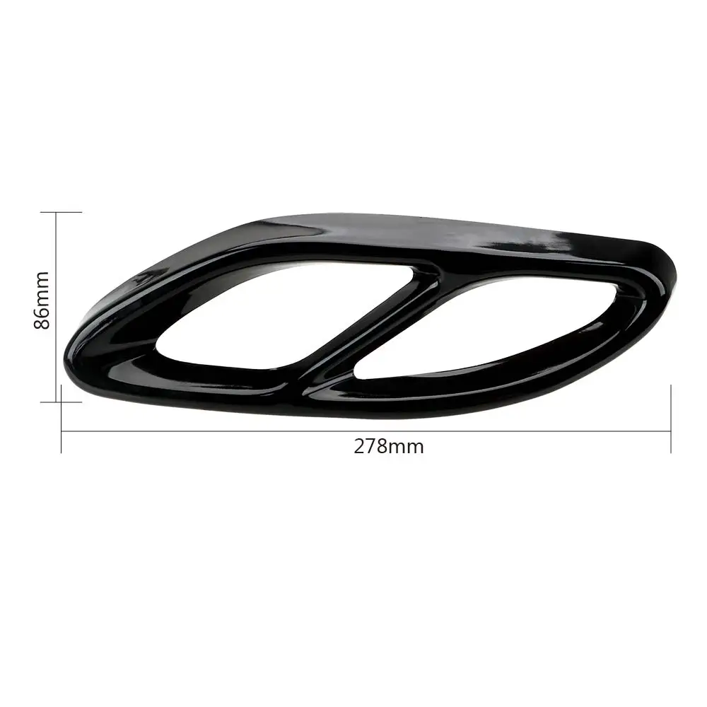 

Exhaust Pipe Tail Cover Trim Automobiles Tail Throat Decor Frame For Mercedes Benz A B C E GLE GLS Auto Accessories Car Styling