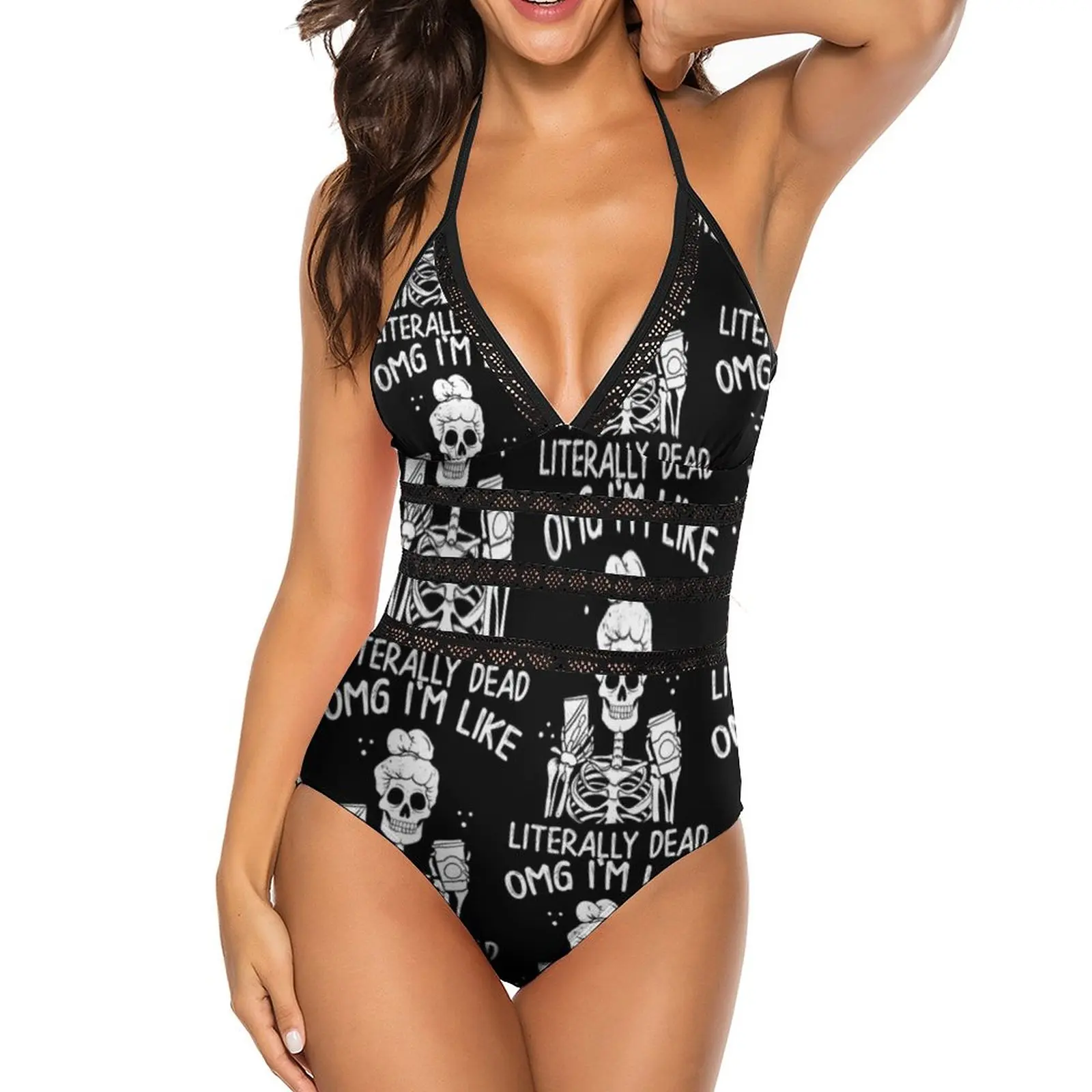 

La Catrina Swimsuit Suspender Corrective Surfing Swimwear Young Cheap Onepiece Bathing Suit