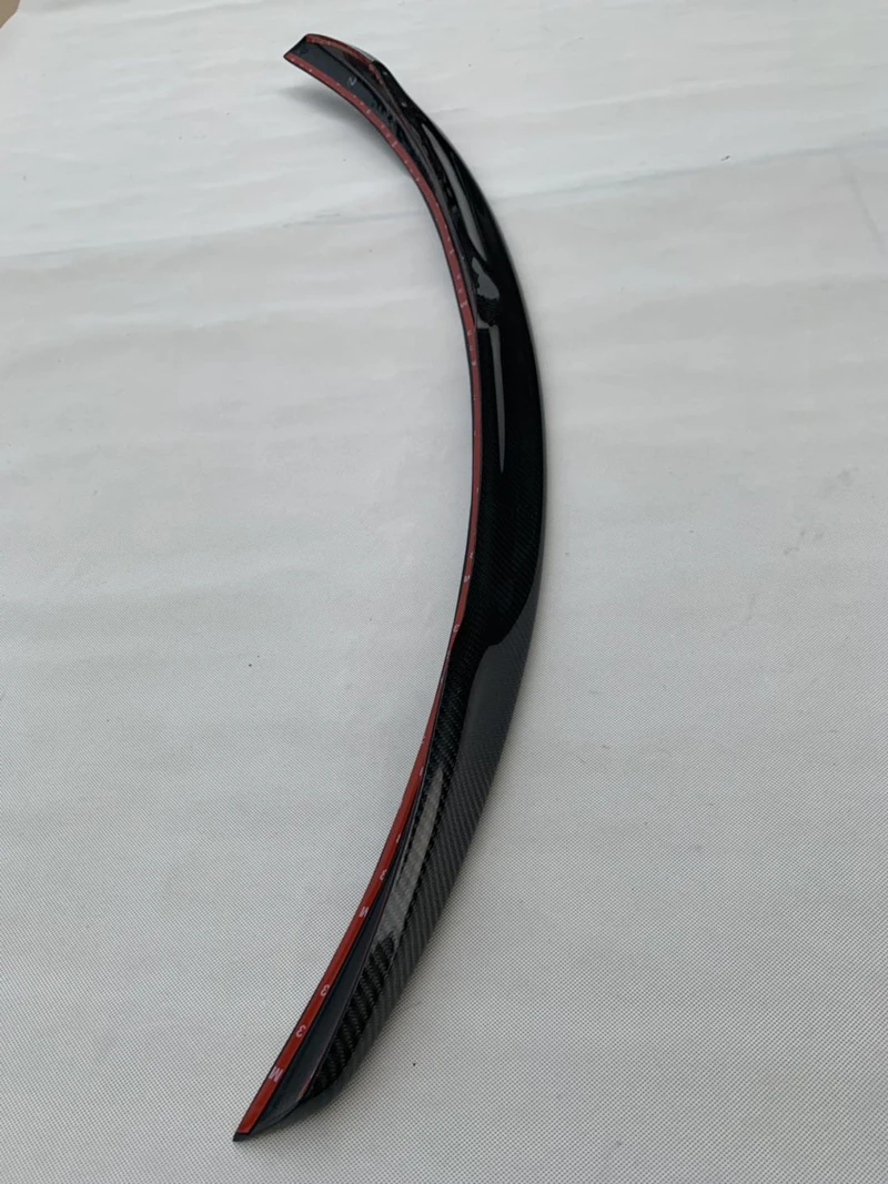 Черный Автомобильный спойлер из натурального углеродного волокна для багажника