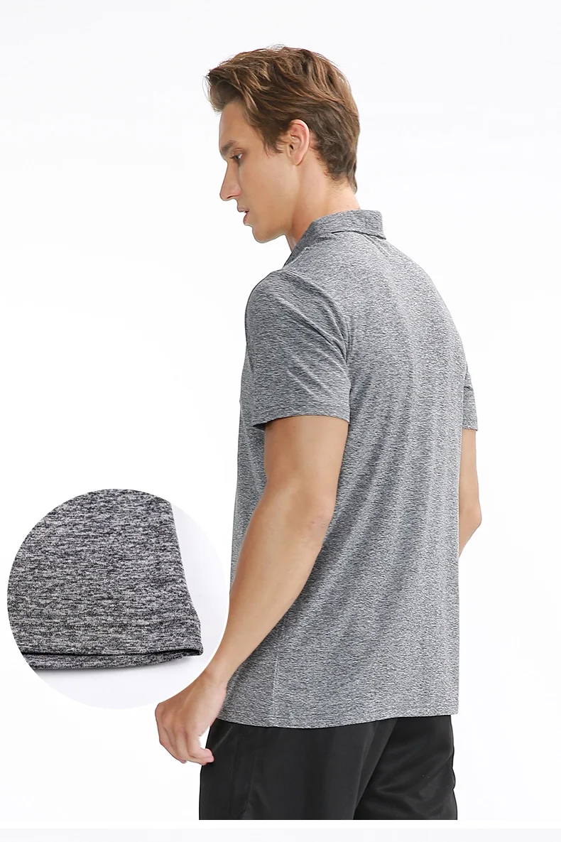 Повседневная черно-белая мужская одежда летняя тонкая поло с коротким рукавом