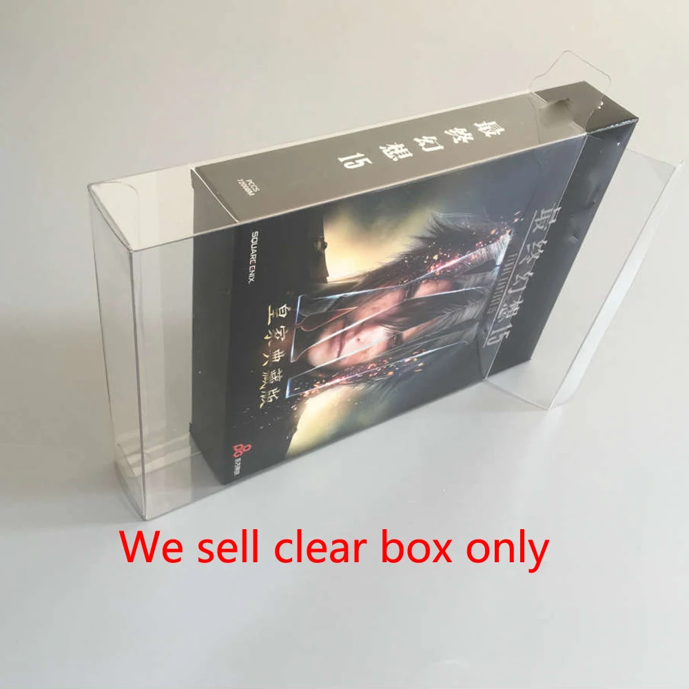 

10pcs PET Transparent display box for PS4 Final Fantasy 15 game storage collection box