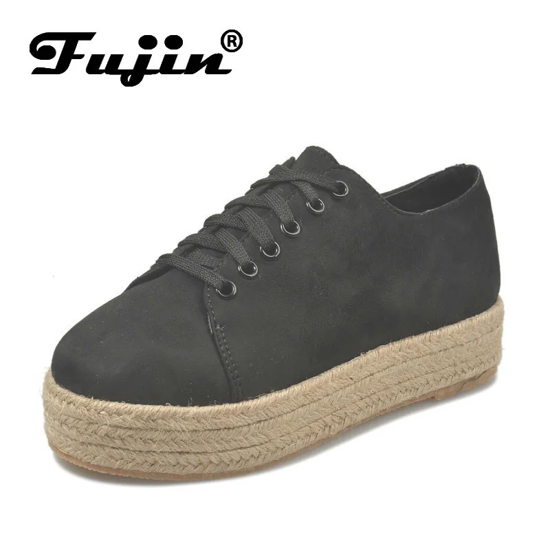 Fujin/женская повседневная обувь на плоской подошве Прямая поставка Сезон осень