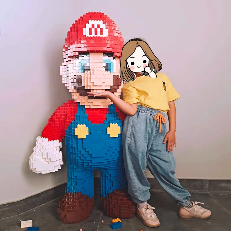 1 3 метр негабаритных Mario Bros Diamond строительный блок большая модель кирпичи Рисунок