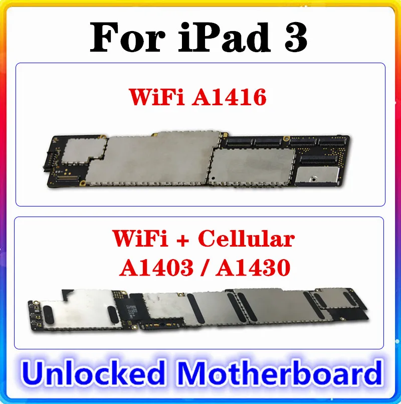 Для IPad 3 материнская плата 16 ГБ 32 64 100% чистая оригинальная IOS установленная с