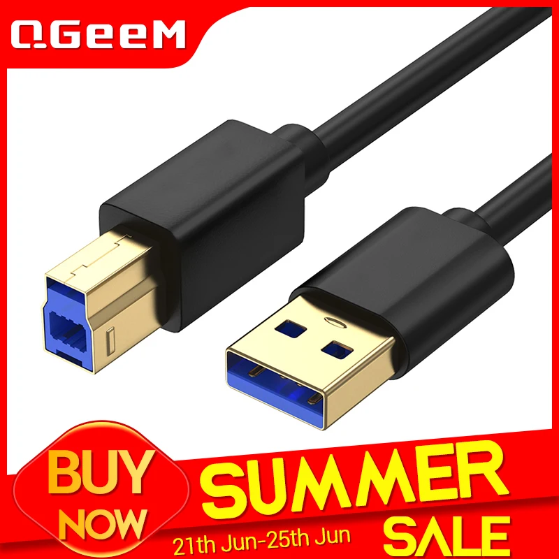 Кабель USB 3 0 типа A папа B кабель Супер Скоростной синхронизации данных печати 2 м