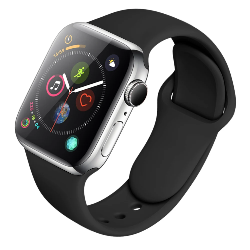 Силиконовый ремешок для часов Apple Watch 5 4 44 мм 40 мм ремешок для iwatch Apple Watch Series 3 2 1 38 мм 42 мм полосы