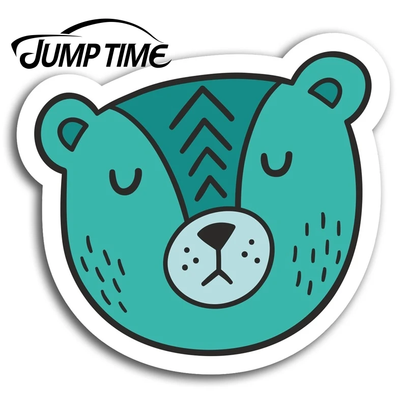 Время прыжка для дикого медведя виниловые наклейки с животными ноутбука багаж