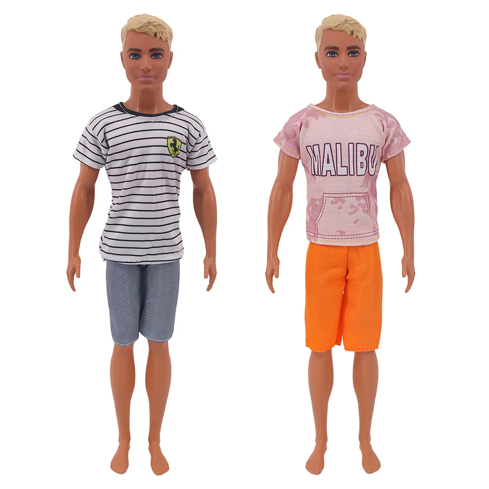 Ken Doll Clothes Doll Daily Wear Casual Suit Sweatshirt Pants Suit Man 11.8 Inch Doll Clothes For 30cm  Barbies Doll Accessories images - 6