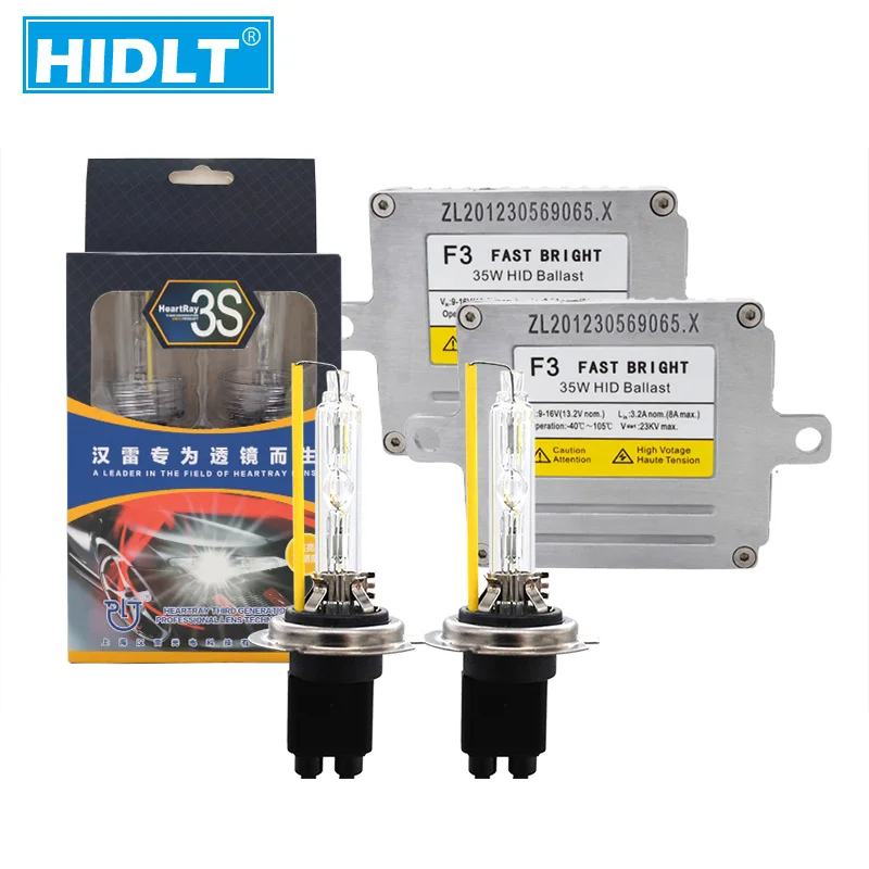 HIDLT Премиум 35 Вт Комплект Ксеноновых HID фар DLT F3 Быстрый старт тонкий балласт