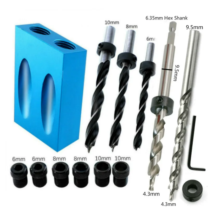 Набор направляющих для сверления косые направляющие отверстий деревообработки