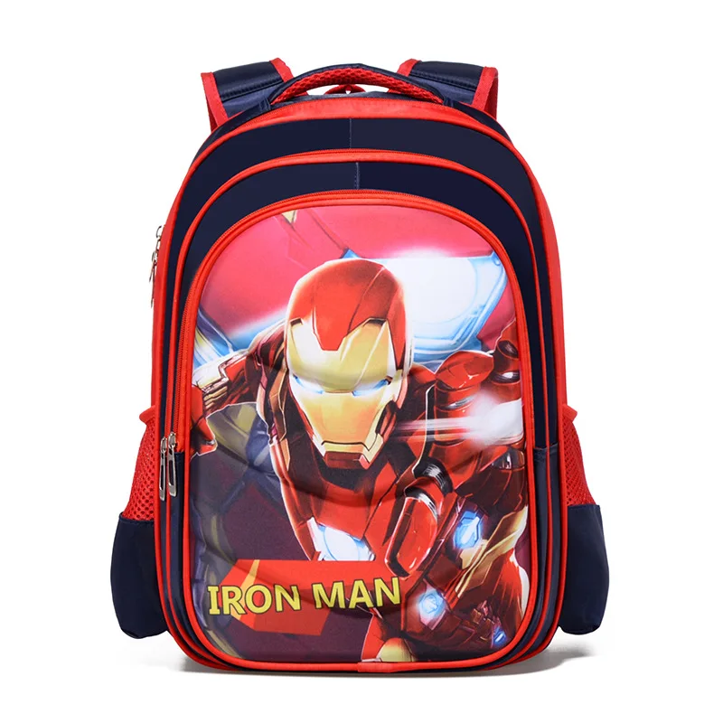 Marvel детская школьная сумка Железный человек американский капитан мультяшная
