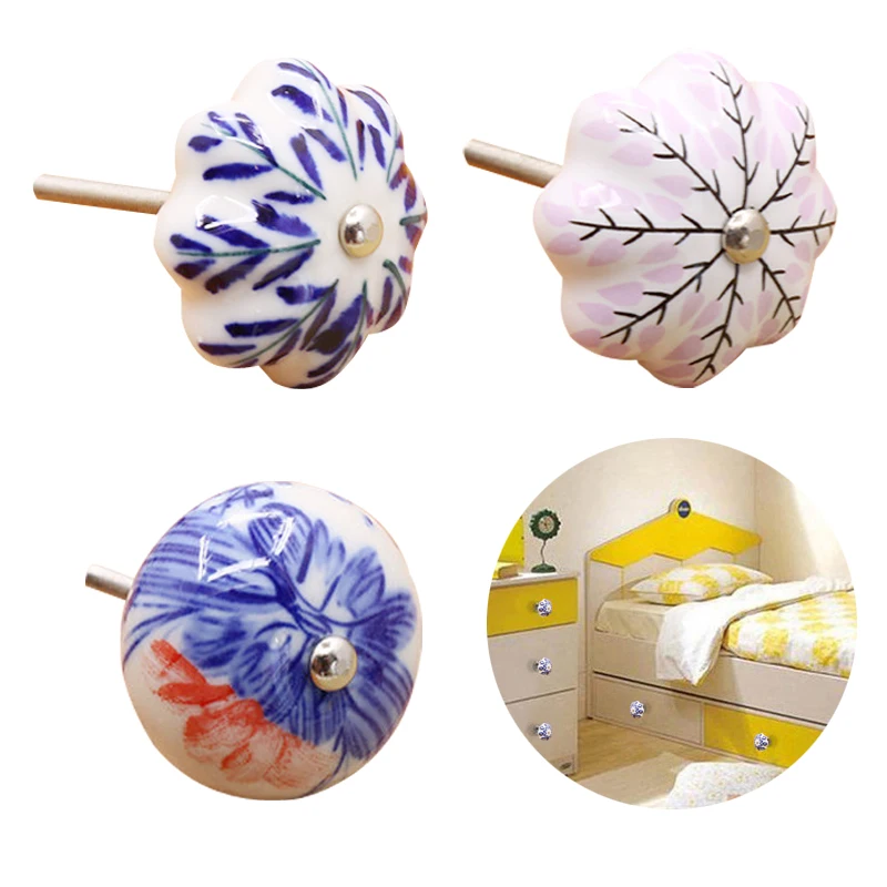 Новая керамическая ручка под старину фарфор искусство ящик шкаф дверная