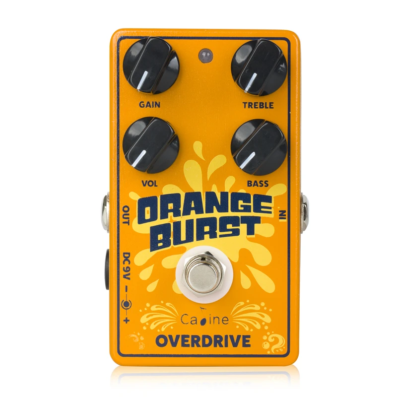 Caline CP-516 Orange Burst Overdrive Guitar Effect Pedal True Bypass Design Electric Guitar Parts & Accessories