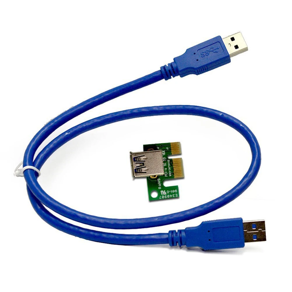 USB 3 0 PCI-E PCI Express для 16x удлинитель Riser Card кабель питания 30 см PCIE Mining адаптер биткоина