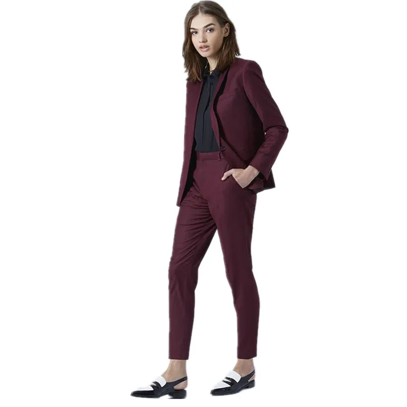 Костюм женский деловой из блейзера и брюк облегающий 2 предметов|pant suits|trouser suitelegant