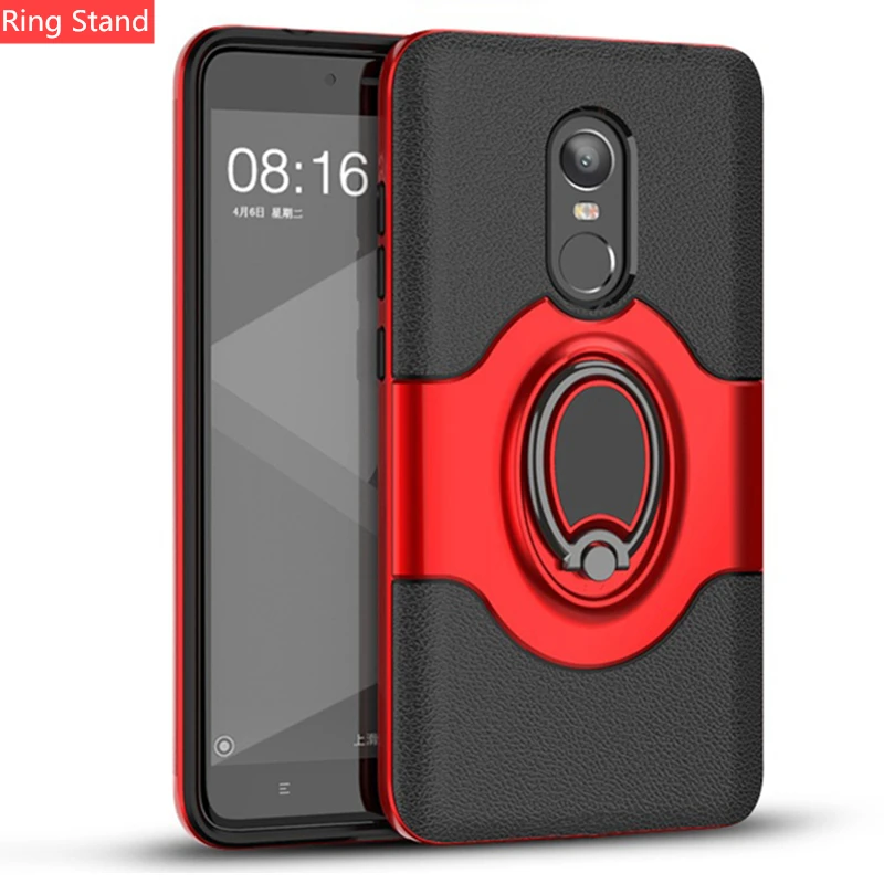 Для Xiaomi Redmi Note 4X4 чехол-подставка с кольцом магнитный держатель на вентиляционное отверстие автомобиля держатель подставка чехол для Xiaomi Redmi Note 4X Чехол