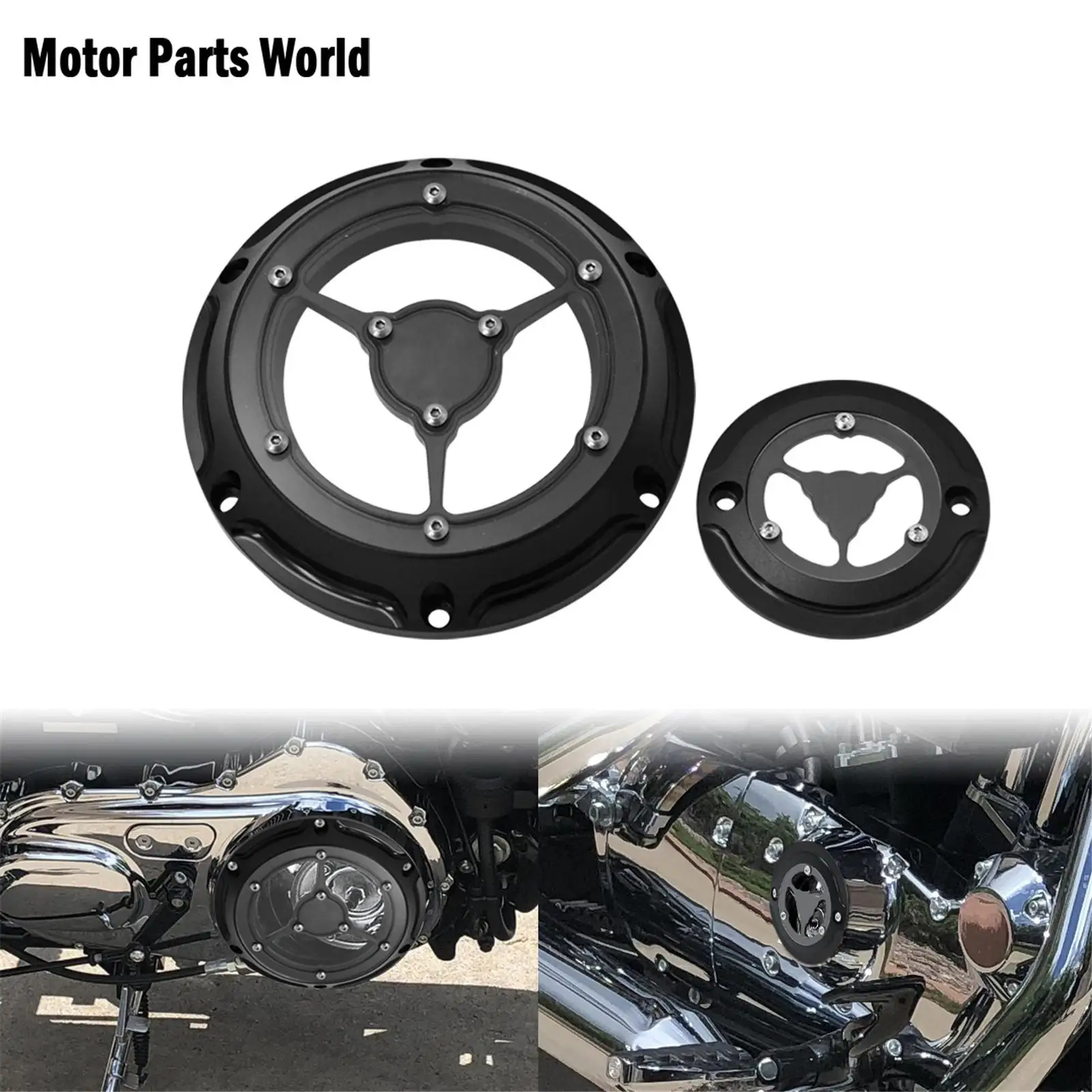 Мотоциклетный черный CNC Дерби таймер сцепление крышка синхронизации с 6