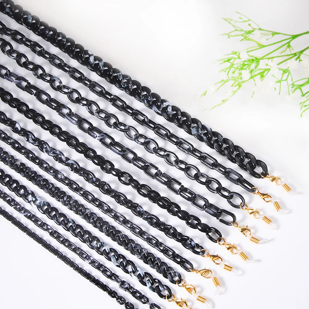 Teamer подвесная цепочка для солнцезащитных очков женщин и мужчин черные акриловые