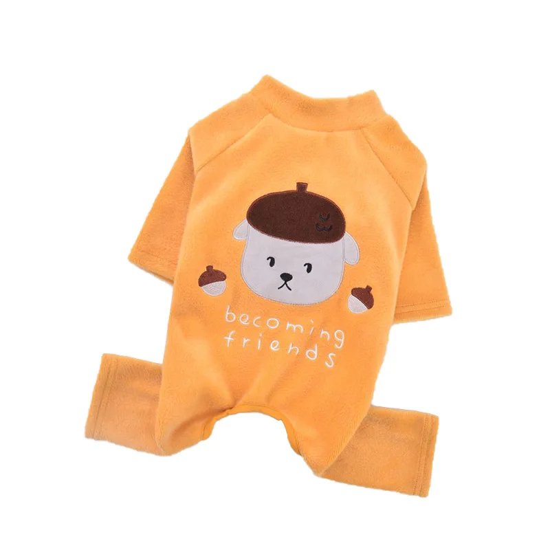 

New autumn and winter four-legged cotton-padded clothes for dogs Teddy thickened pet warm clothing medium and small all clothes