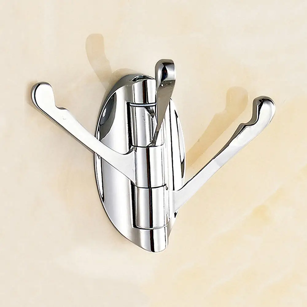 

180 Degree Rotatable Self-Adhesive Hook HangerMulti-Purpose Multifunction Hooks Strong Stick Wall Hanger for Kitchen Bathroom