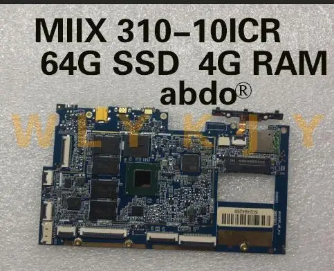 Материнская плата MIIX 310 10ICR для планшетного ПК Lenovo Плата ЦП Z8350 память 4 Гб SSD 64 ГБ 100%