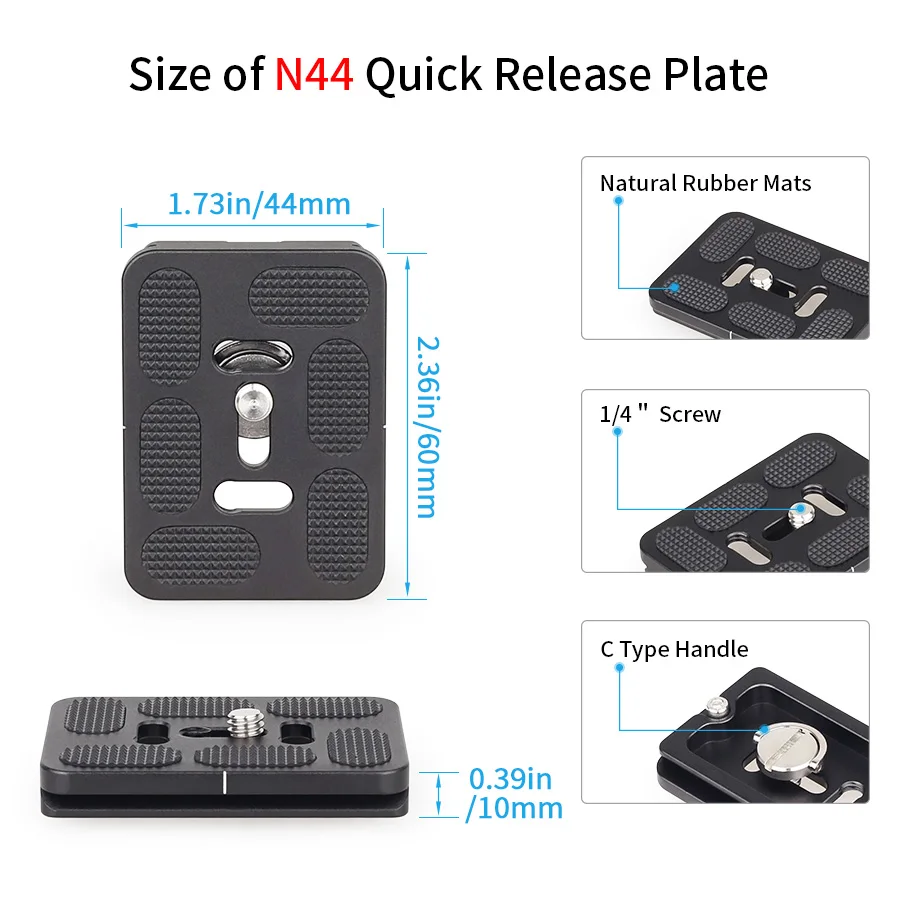 INNOREL N52/N44/N36 профессиональная головка штатива низкая гравитация центр панорамная фото шаровая Головка двойная u-образная для цифровых зеркальных камер