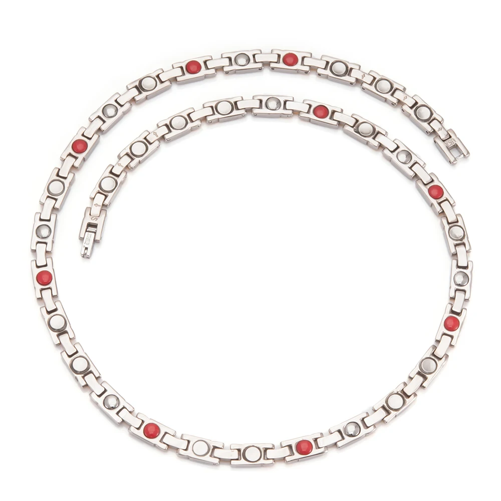 Wollet Jewelry био магнитное чистое титановое германиевое ожерелье для женщин и мужчин